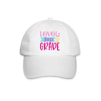 3e année débloquée – Retour à l’école - Casquette classique - blanc/blanc - Devant