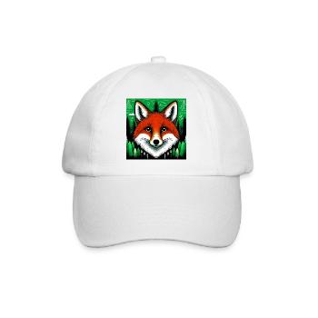 fox - Baseball Cap - white/white - Front