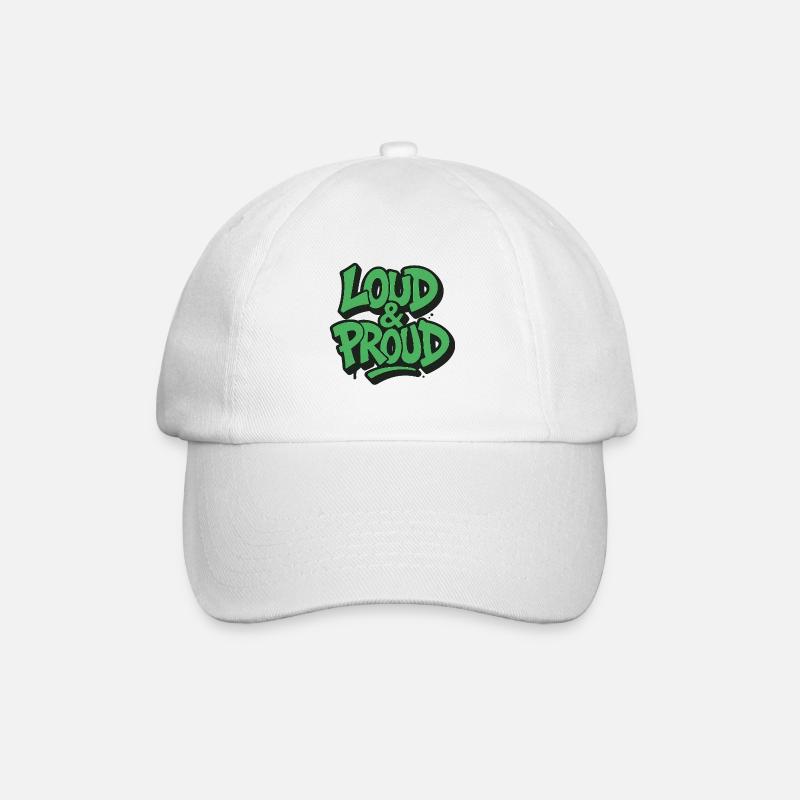 Loud & Proud - Baseball Cap - white/white