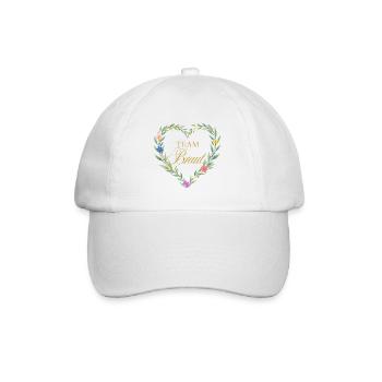 Équipe Mariée ! Cœur - Casquette classique - blanc/blanc - Devant