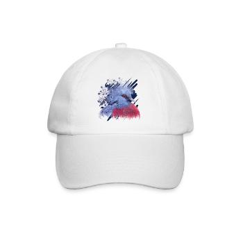 Crowned Pigeon - Baseball Cap - white/white - Front