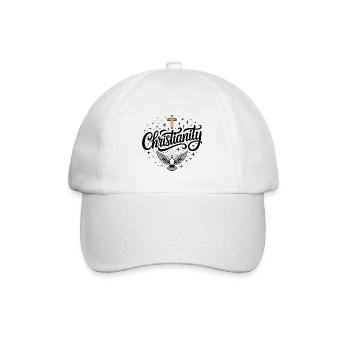 Christentum - Christliches Logo - Baseballkappe - Weiß/Weiß - Vorne