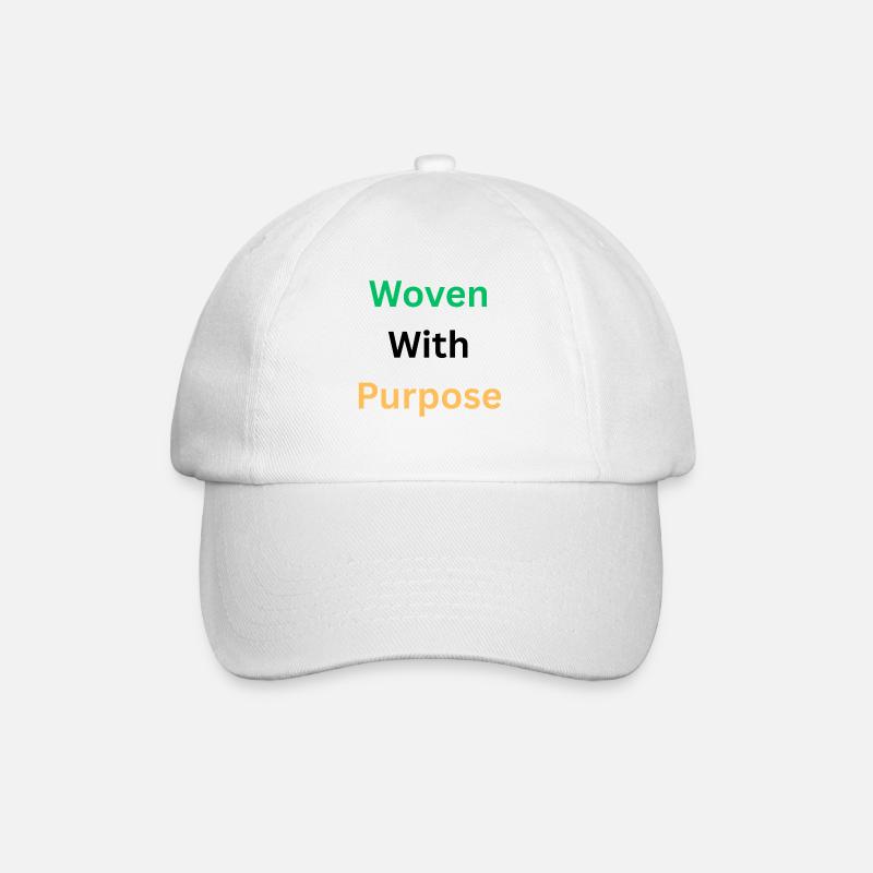 Woven Purpose Inspirational Graphic - Baseball Cap - white/white