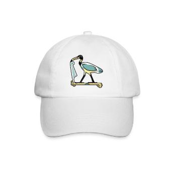 THOTH, ägyptisches Symbol - Baseballkappe - Weiß/Weiß - Vorne