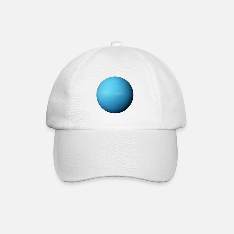 Uranus - Planet Uranus - Baseballkappe - Weiß/Weiß