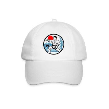 Karate Nature - Baseballkappe - Weiß/Weiß - Vorne