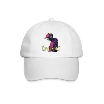 Alien Music - Baseballkappe - Weiß/Weiß - Vorne