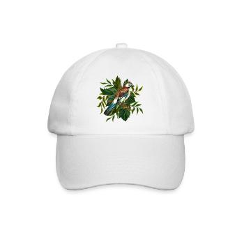 Colorful bird - Baseball Cap - white/white - Front