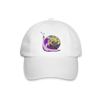 escargot - Casquette classique - blanc/blanc - Devant