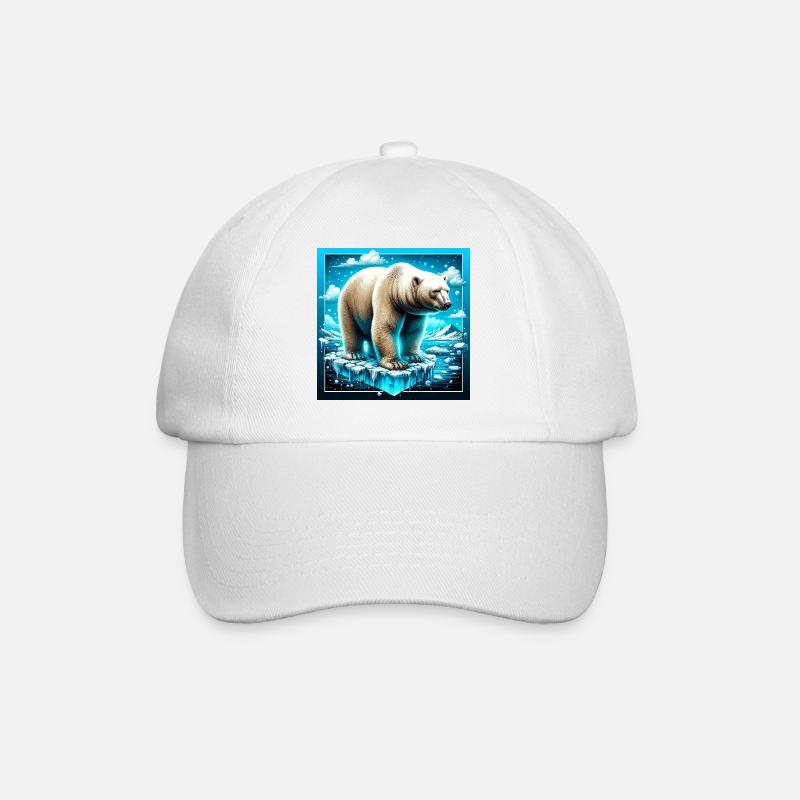 Eisbär - Baseballkappe - Weiß/Weiß