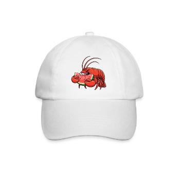 homard doux dessin animé d’été pastèque fruité - Casquette classique - blanc/blanc - Devant