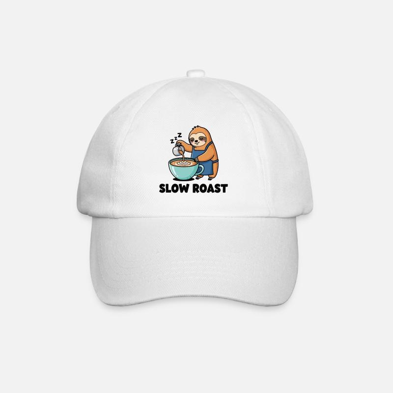Lazy Latte - Baseball Cap - white/white
