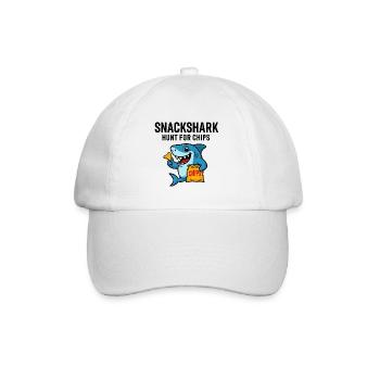 Requin mignon avec des puces - Casquette classique - blanc/blanc - Devant