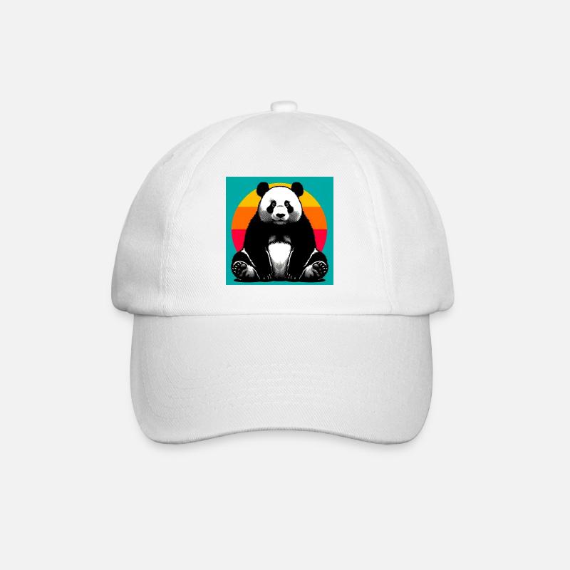 Panda - Baseballkappe - Weiß/Weiß