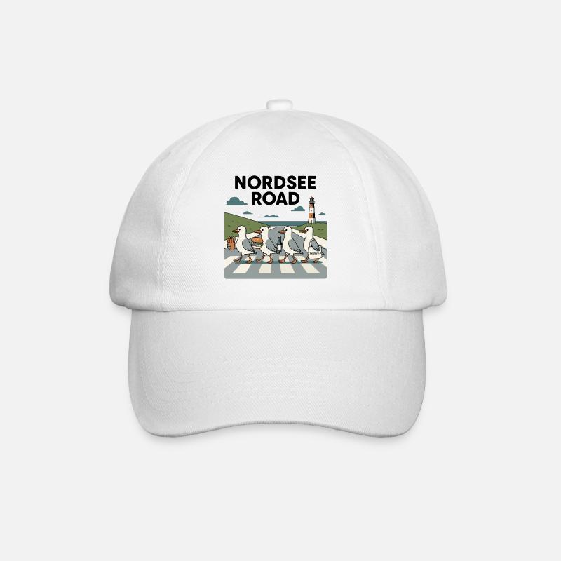 Route de la mer du Nord Seagulls - Casquette classique - blanc/blanc