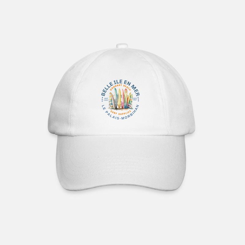 Surf Belle Ile en Mer  - Casquette classique - blanc/blanc