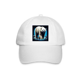 ours blanc - Casquette classique - blanc/blanc - Devant