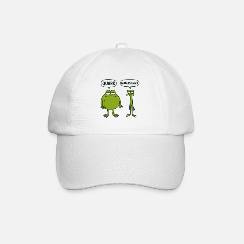 Quarkfrosch Duo - Baseballkappe - Weiß/Weiß
