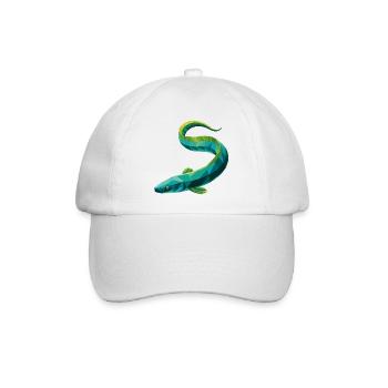 Anguille - Cool Low Poly Logo - Casquette classique - blanc/blanc - Devant