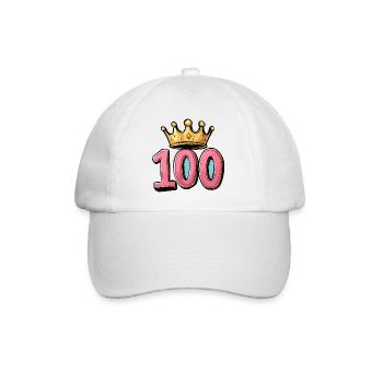 100 Number Crown - Baseball Cap - white/white - Front