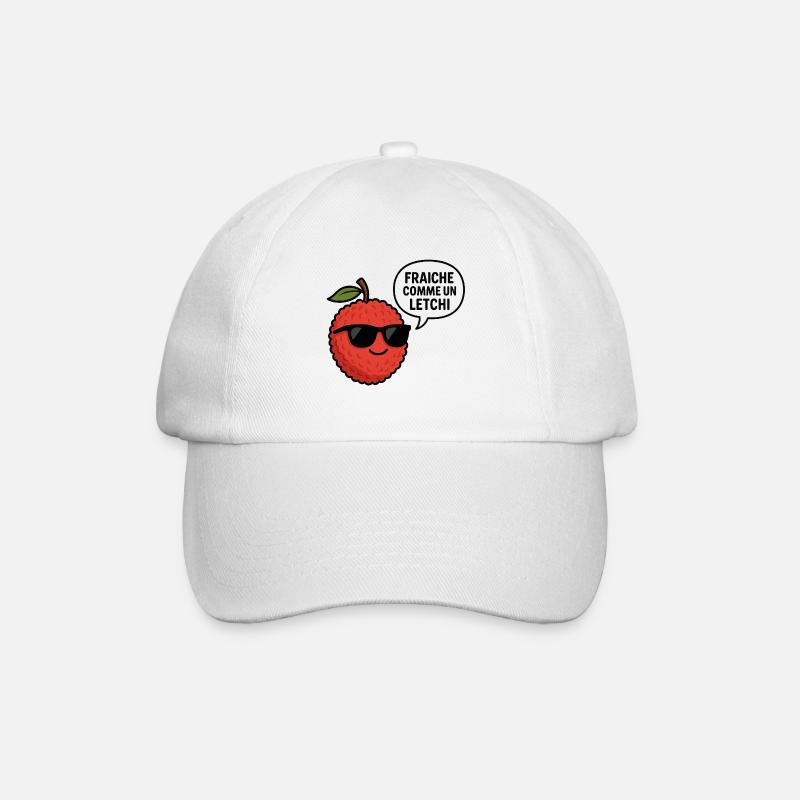 fraiche comme un letchi - Casquette classique - blanc/blanc