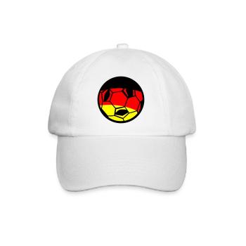 Football German Flag Art - Baseball Cap - white/white - Front