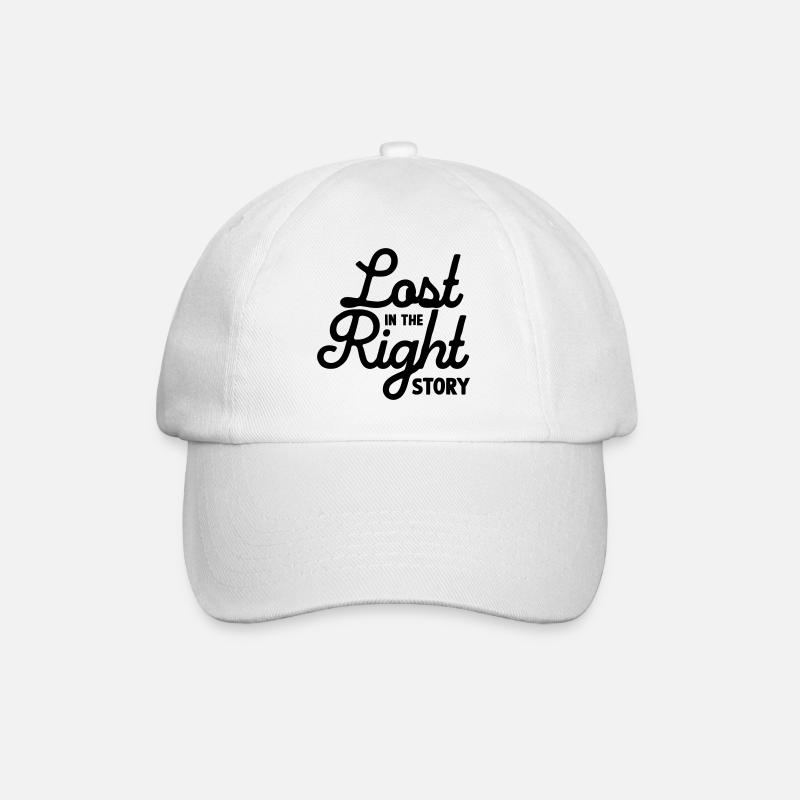 Perdu dans la bonne histoire - Casquette classique - blanc/blanc