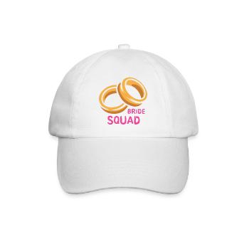 Bride squad anneaux enterrement de vie de jeune fille - Casquette classique - blanc/blanc - Devant