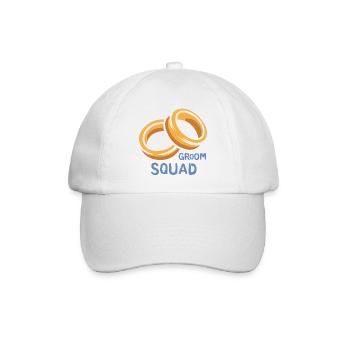 Groom Squad Ringe Junggesellenabschied - Baseballkappe - Weiß/Weiß - Vorne