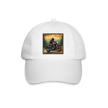 Tapestry Biker Landscape - Baseball Cap - white/white - Front