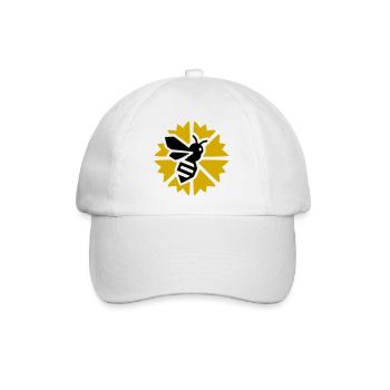 Sonnenbiene Graphic - Baseballkappe - Weiß/Weiß - Vorne