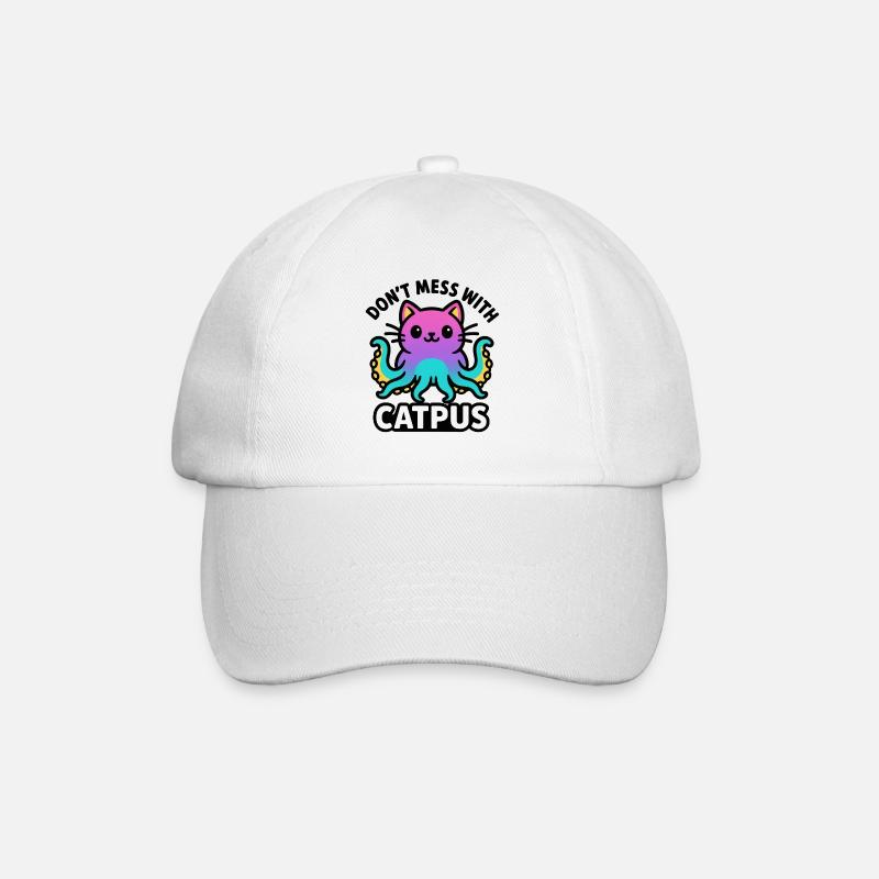 Catpus - Ne plaisantez pas avec Catpus - Casquette classique - blanc/blanc