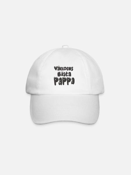 Världens bästa pappa - Bubbly - Basebollkeps - vit/vit