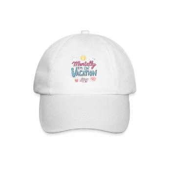 Mentally Somewhere Else Retro Design - Baseball Cap - white/white - Front