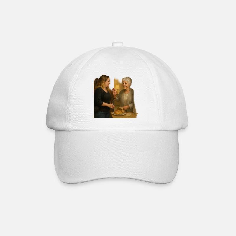 Scène de quartier conviviale - Casquette classique - blanc/blanc