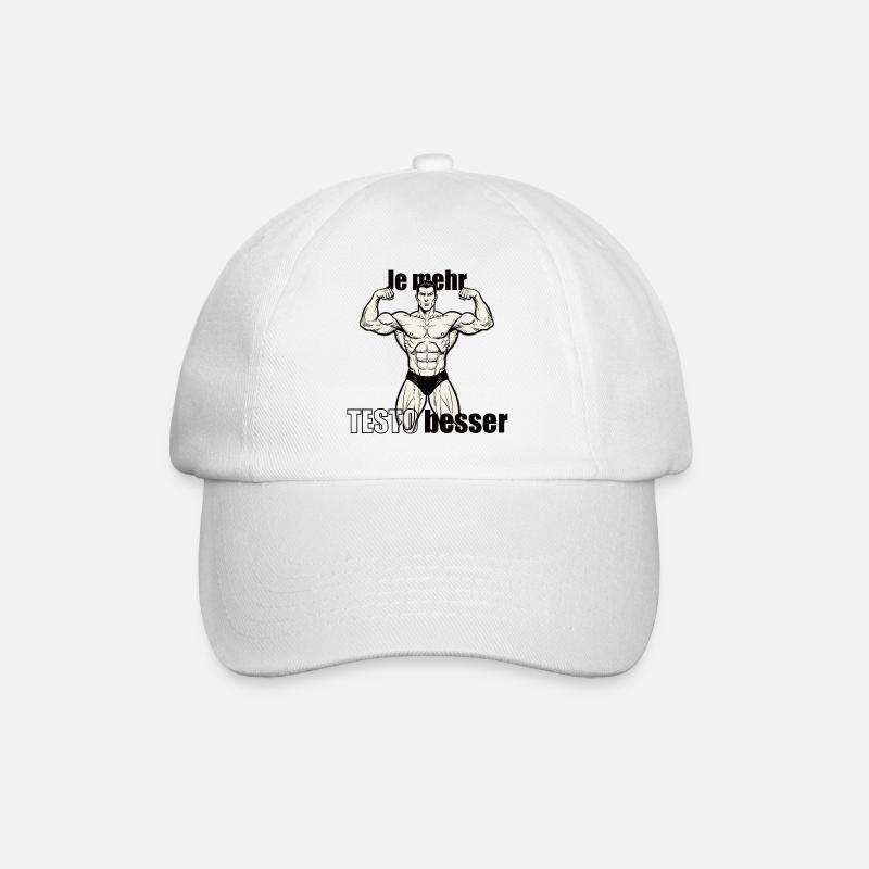 Muscle Hero Power Pose Conception d’impression - Casquette classique - blanc/blanc