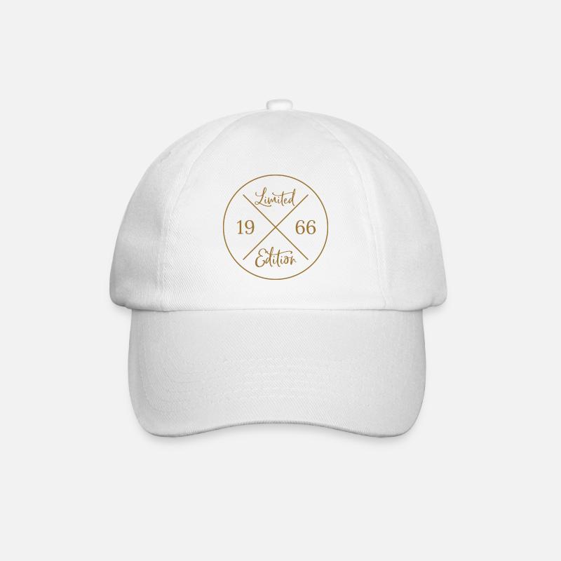 Geschenk 60. Geburtstag - Limited Edition 1966 - Baseballkappe - Weiß/Weiß