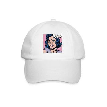 I make bad choices. Pop art girl - Baseball Cap - white/white - Front