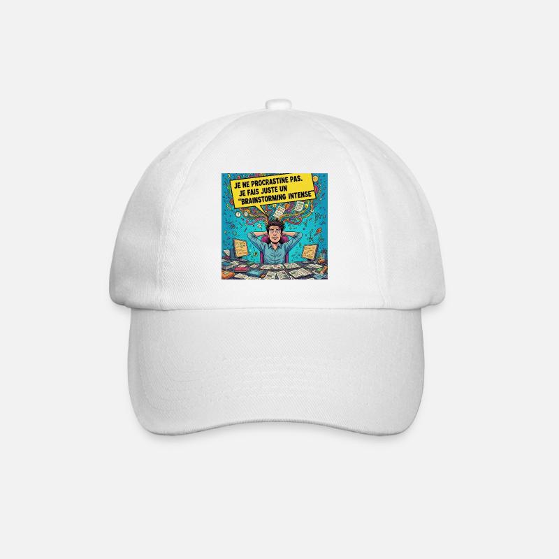 Brainstorming Intense Pop Art - Baseball Cap - white/white