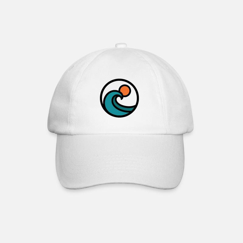 Ozean Geist - Baseballkappe - Weiß/Weiß