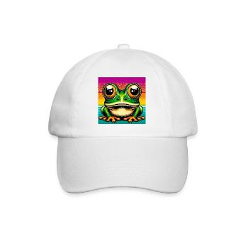 frog - Baseball Cap - white/white - Front