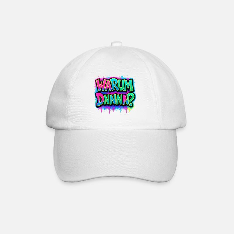 Why DNNN? Neon Graffiti - Baseball Cap - white/white