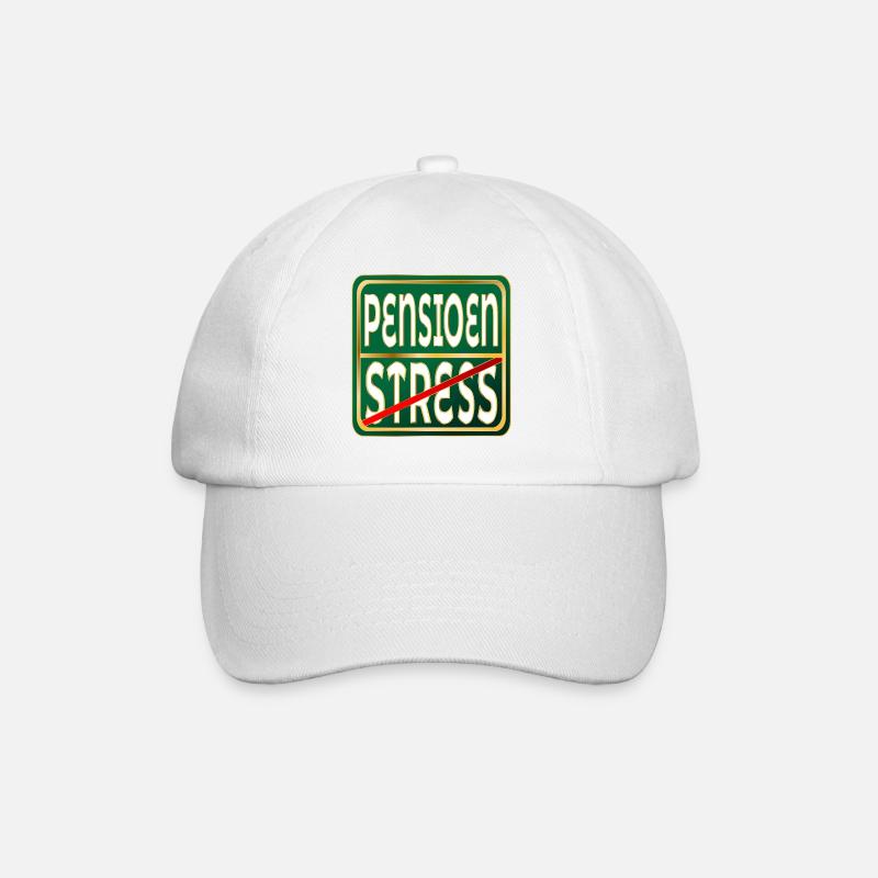 STRESSARBEIT IM RUHESTAND - Baseballkappe - Weiß/Weiß