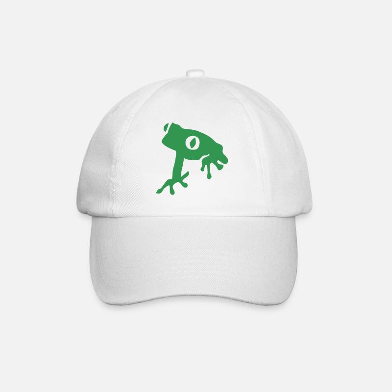 Don't be a frog - Baseball Cap - white/white