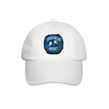 I can't I have hockey - Baseball Cap - white/white - Front