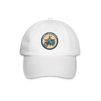 Schwalbe Simson Mobylette DDR Suhl KR51 Cadeau - Casquette classique - blanc/blanc - Devant
