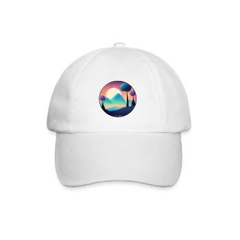 Sérénité des Montagnes Pastel - Casquette classique - blanc/blanc - Devant