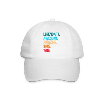 40e anniversaire 1986 - Casquette classique - blanc/blanc - Devant