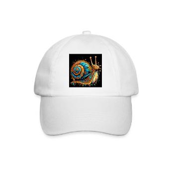 Snail - Baseball Cap - white/white - Front
