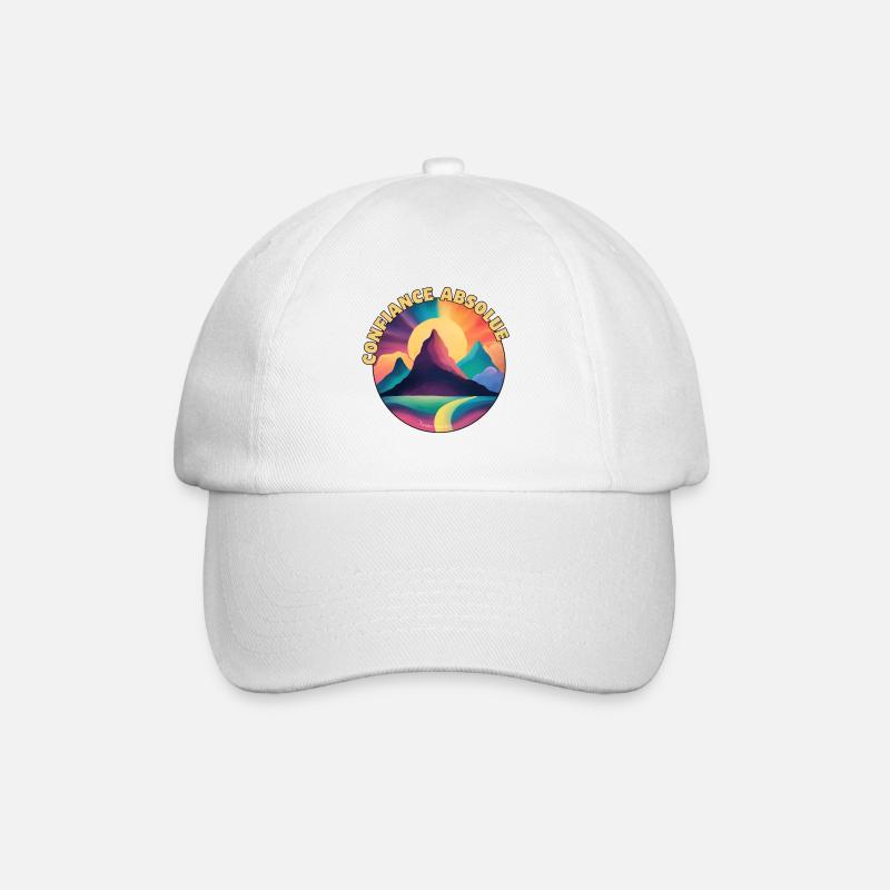 Absolute Trust Rainbow Mountains - Baseball Cap - white/white
